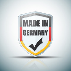 Made in Germany shield sign