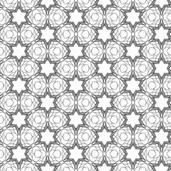 Seamless pattern with mosaic lace ornament