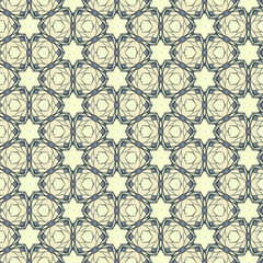 Seamless pattern with mosaic lace ornament
