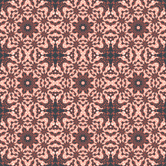 Fototapeta premium Seamless pattern with mosaic lace ornament
