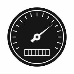 Speedometer icon in simple style