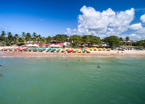 Aerial View of Praia do Forte, Bahia, Brazil