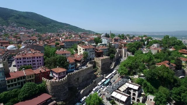 Aerial 4K Clip of Bursa City, Turkey. Captured by Drone Cam