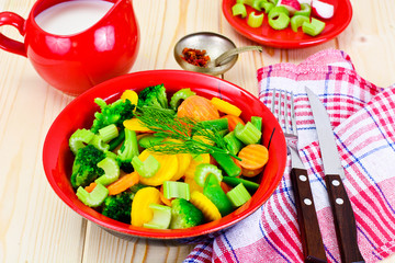 Steamed Vegetables Potatoes, Carrots, Cauliflower, Broccoli