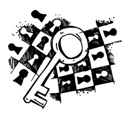 Escape chess with key