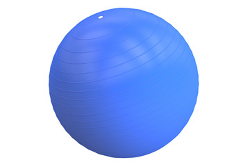 Blue Fitball, 3D rendering