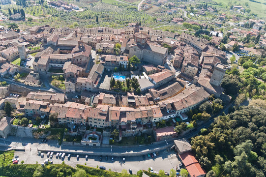 The medieval town of Lucignano in Tuscany - Italy