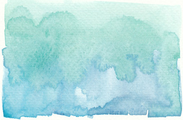 wet green abstract watercolor background