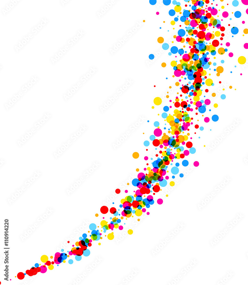 Poster background with color drops.