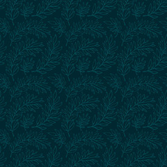 Seamless pattern decorative branches