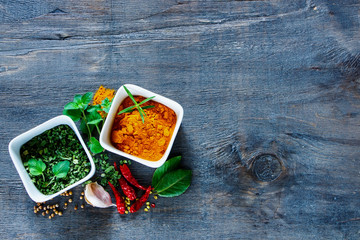 Herbs and spices selection