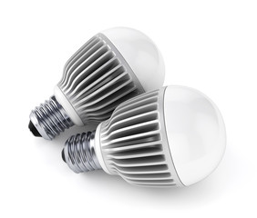 Two LED energy saving bulbs
