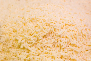 View of several yellow cheese 