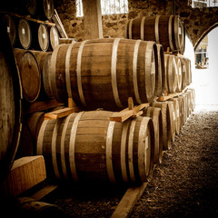 Wine barrels