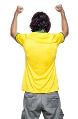 man back with yellow jersey