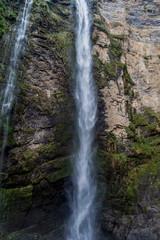Obraz premium Catarata de Gocta, one of the highest waterfalls in the world (771 m in two cascades), northern Peru.