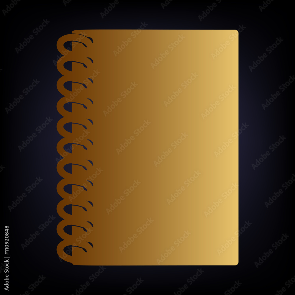 Poster notebook simple icon