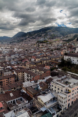 Fototapeta na wymiar Aerial view of Quito, capital of Ecuador