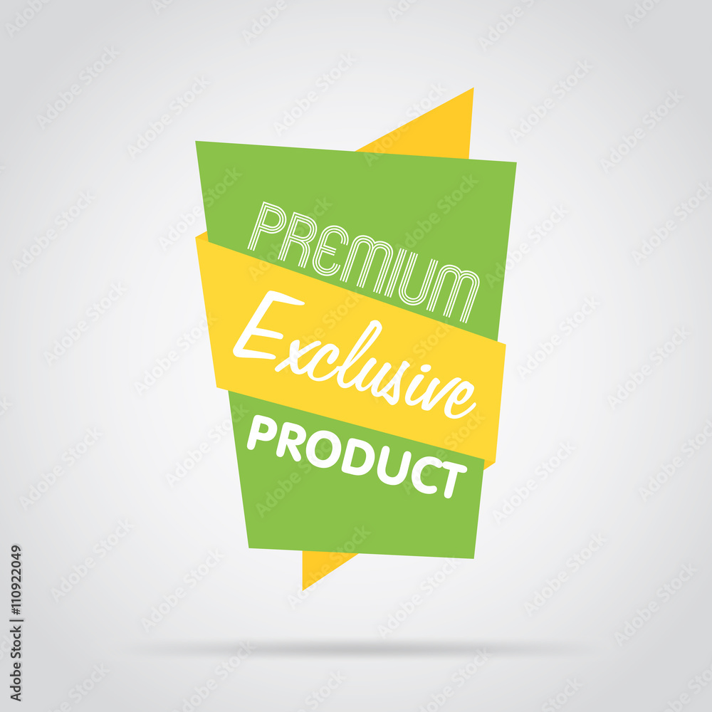 Sticker badge isolated vector in flat design style. special offer badge or label.