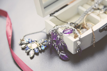 Necklaces, bracelet and Boxes