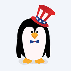 Patriotic penguin