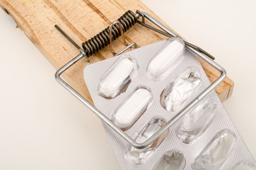 Trapped with pills