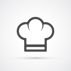 Chef cook cap trendy icon. Vector