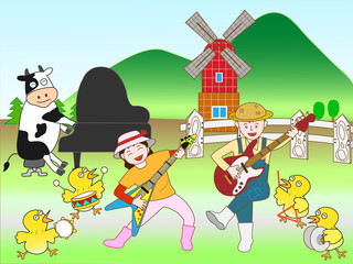 家畜農家のコンサート