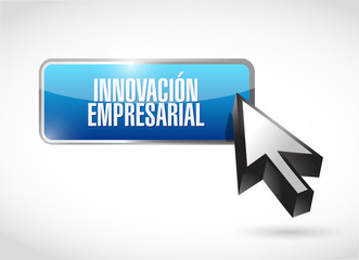 business innovation button sign in Spanish
