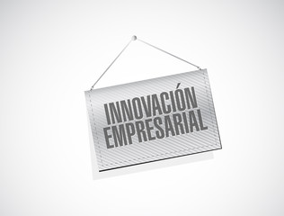 business innovation banner Spanish sign