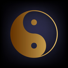 Ying yang symbol of harmony and balance