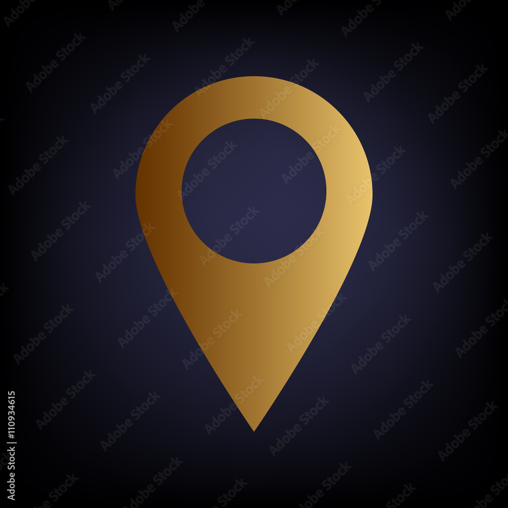 Poster mark pointer sign