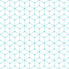 Cube and dot pattern background. Vintage retro vector design element.