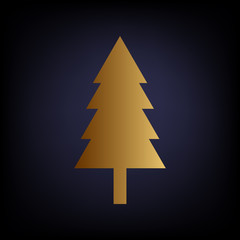 Fototapeta premium New year tree sign