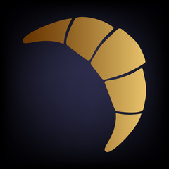 Croissant simple icon