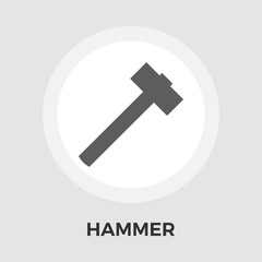 Hammer flat icon