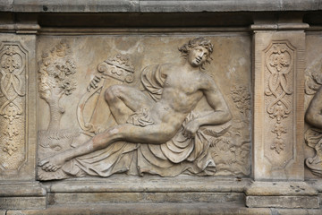 Apollo Bas-Relief Artus Court Gdansk Poland