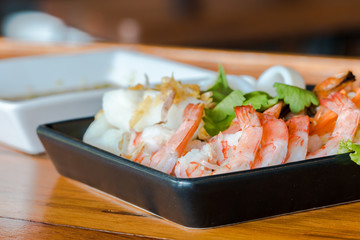 Shrimp salad seafood