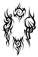  tribal tattoo.illustration without transparency.