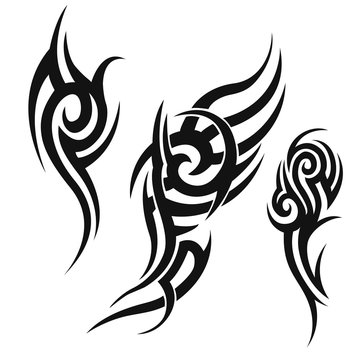 Naklejki  tribal tattoo.illustration without transparency.