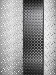 diamond metal background and grid vertical