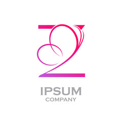 Letter Z logo,Butterfly, beauty and fashion logo