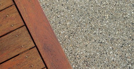 Exposed Aggregate Finish and Timber Decking