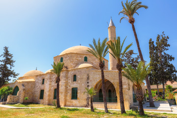 Hala Sultan Tekke or Mosque of Umm Haram is a Muslim on the west bank of Larnaca Salt Lake in...