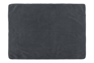 gray fabric  isolated