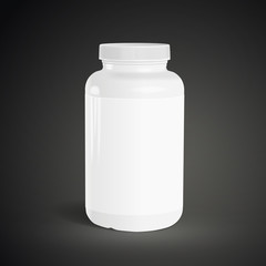 blank medicine bottle