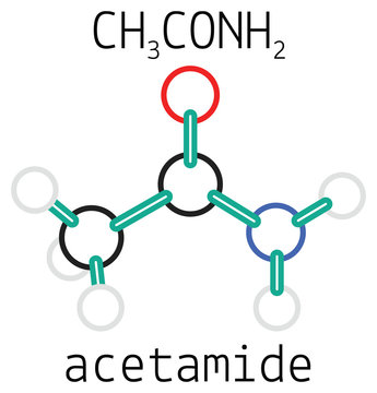 C2H5NO acetamide molecule