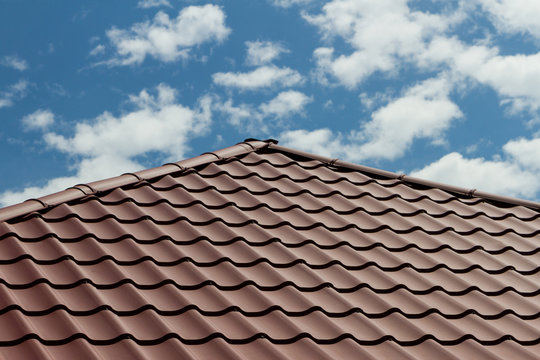 roof covered with metal tile