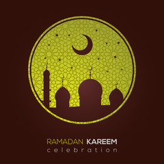 Ramadan Kareem background, Arabic ornament, Islamic pattern