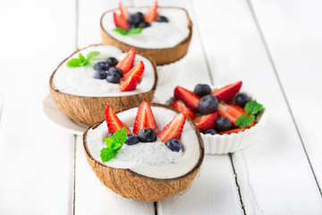 Coconut chia pudding